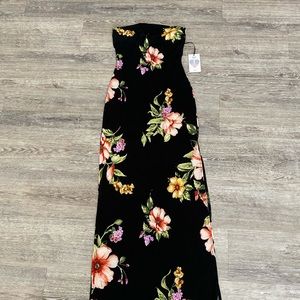 Black Floral Maxi Dress